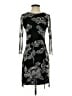 Eliza J 100% Polyester Graphic Black Cocktail Dress Size 2 - photo 1