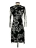Eliza J 100% Polyester Graphic Black Cocktail Dress Size 2 - photo 2