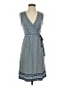 Max Studio Print Blue Casual Dress Size XS - photo 1