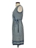 Max Studio Print Blue Casual Dress Size XS - photo 5