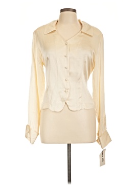 Robbie Bee Long Sleeve Silk Top