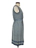 Max Studio Print Blue Casual Dress Size XS - photo 4