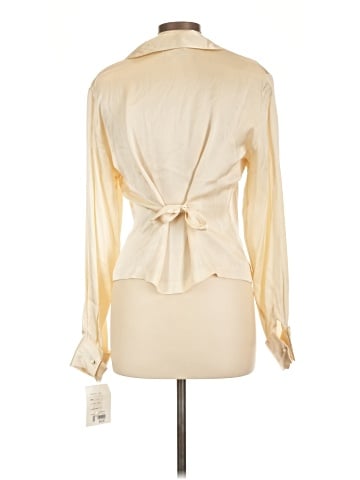 Robbie Bee Long Sleeve Silk Top (view 2)
