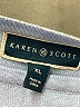 Karen Scott 100% Cotton Color Block Blue Pullover Sweater Size XL - photo 7
