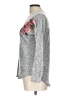 No Comment Floral Gray Pullover Sweater Size L - photo 5