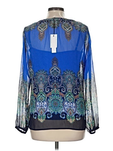 Rose + Olive Long Sleeve Blouse (view 2)