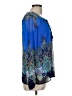 Rose + Olive 100% Polyester Blue Long Sleeve Blouse Size M - photo 4