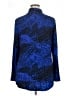 JM Collection Animal Print Blue Long Sleeve Blouse Size XL - photo 2