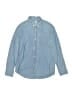 Crewcuts 100% Cotton Chevron-herringbone Blue Long Sleeve Button-Down Shirt Size 12 - photo 1
