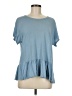 CALVIN KLEIN JEANS Blue Short Sleeve Top Size M - photo 1