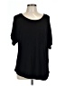 DKNY Black Short Sleeve Top Size L - photo 1