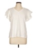 Chico's Ivory Short Sleeve Top Size Lg (2) - photo 1