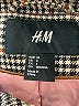 H&M Houndstooth Gray Coat Size 4 - photo 6