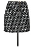 LoveRiche 100% Polyester Argyle Black Casual Skirt Size S - photo 2