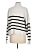 MNG Stripes Ivory Turtleneck Sweater Size M - photo 2