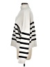MNG Stripes Ivory Turtleneck Sweater Size M - photo 5