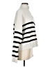 MNG Stripes Ivory Turtleneck Sweater Size M - photo 4