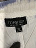Topshop Tie-dye White Blue Shorts Size 6 - photo 3