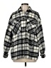 Zara Plaid Gray Coat Size M - photo 1