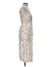 Unbranded 100% Polyester Paisley Ivory Cocktail Dress Size M - photo 4