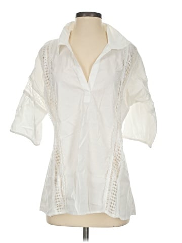 By Anthropologie 3/4 Sleeve Button-Down Shirt (view 1)