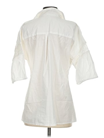 By Anthropologie 3/4 Sleeve Button-Down Shirt (view 2)