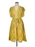 Max Studio 100% Polyester Paisley Yellow Casual Dress Size XL - photo 1