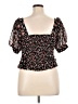 Karl Lagerfeld Paris Black Short Sleeve Top Size XL (estimated) - photo 2