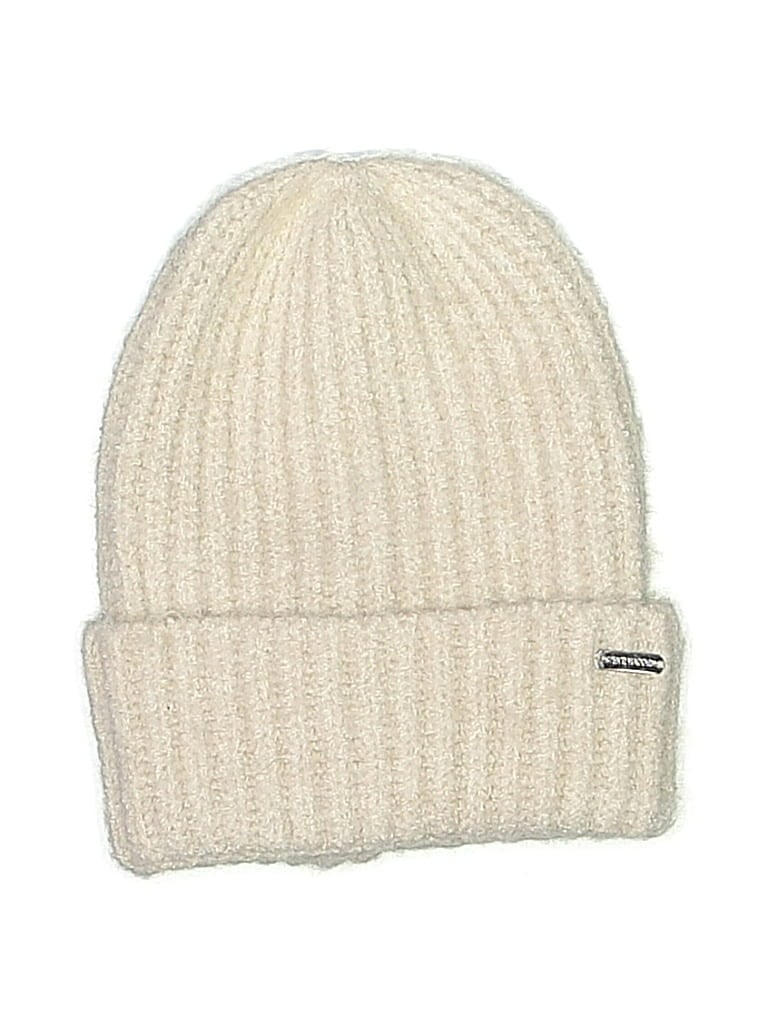 Pre-owned Steve Madden Beanie Hat In Ivory