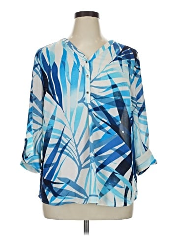 JM Collection 3/4 Sleeve Blouse (view 1)