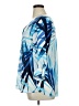 JM Collection 100% Polyester Blue 3/4 Sleeve Blouse Size L - photo 5