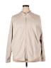 Active by Old Navy Solid Tan Ivory Track Jacket Size 3X - photo 1