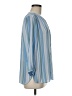 NYDJ 100% Polyester Stripes Blue 3/4 Sleeve Blouse Size M - photo 4