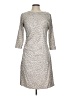 J. McLaughlin Tweed Silver Casual Dress Size L - photo 1