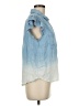 Democracy 100% Lyocell Blue Sleeveless Button-Down Shirt Size M - photo 4