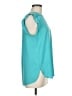 Ann Taylor LOFT 100% Polyester Teal Sleeveless Blouse Size M - photo 4