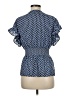Max Studio 100% Polyester Blue Short Sleeve Blouse Size M - photo 2