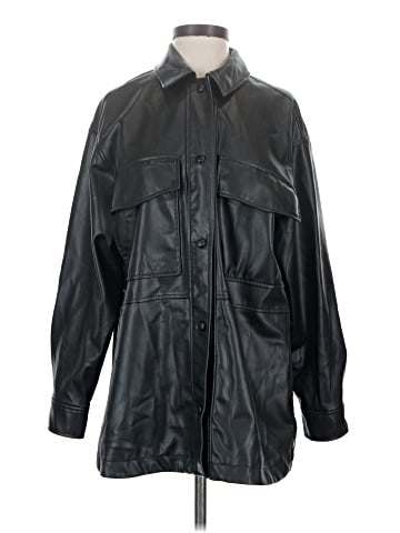 Zara Faux Leather Jacket (view 1)