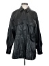 Zara 100% Polyester Black Faux Leather Jacket Size S - photo 1