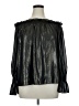 Worthington Metallic Black Long Sleeve Blouse Size XL - photo 1
