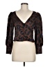 Olivaceous 100% Polyester Brown 3/4 Sleeve Blouse Size M - photo 1