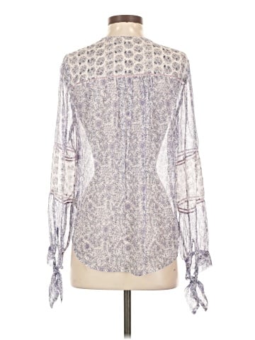 Rebecca Taylor Long Sleeve Silk Top (view 2)