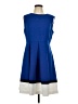 Liz Claiborne Color Block Blue Cocktail Dress Size 12 - photo 1