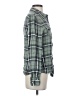 Blue Rain 100% Rayon Plaid Green Long Sleeve Button-Down Shirt Size S - photo 4