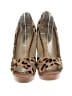 Steve Madden 100% Leather Animal Print Brown Heels Size 7 1/2 - photo 2