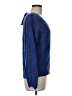 LC Lauren Conrad Chevron-herringbone Blue Pullover Sweater Size M - photo 4
