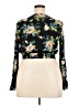 Xhilaration 100% Rayon Black Long Sleeve Blouse Size XL - photo 2