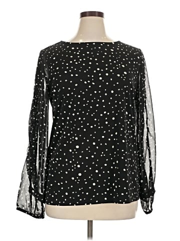 Ann Taylor Factory Long Sleeve Blouse (view 1)