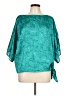MICHAEL Michael Kors 100% Polyester Teal 3/4 Sleeve Blouse Size L - photo 1