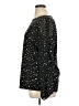 Ann Taylor Factory 100% Polyester Stars Black Long Sleeve Blouse Size XL - photo 5